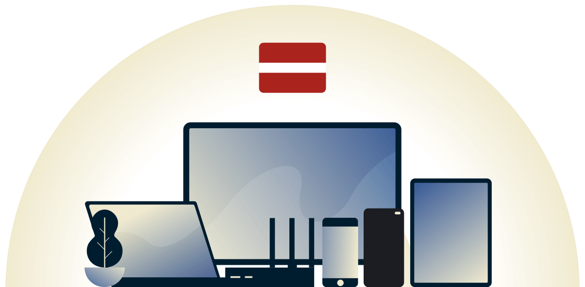 VPN Lettland schützt eine Vielzahl von Geräten.